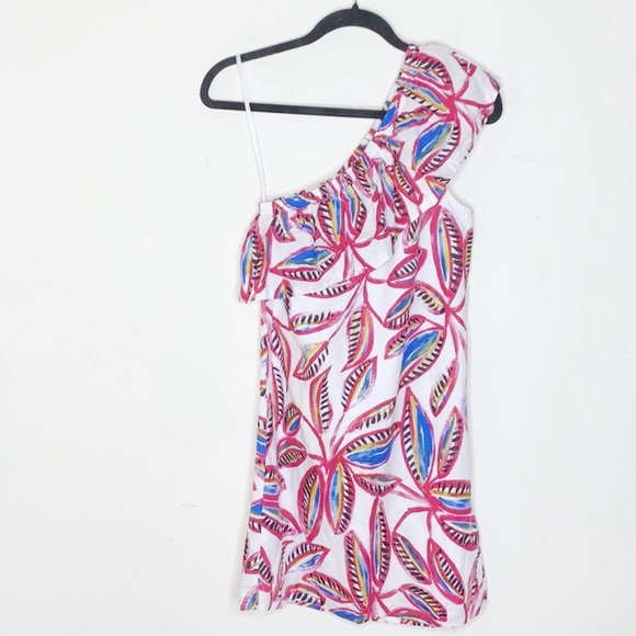J.Crew One Shoulder Printed Dress - Picture 2 of 10